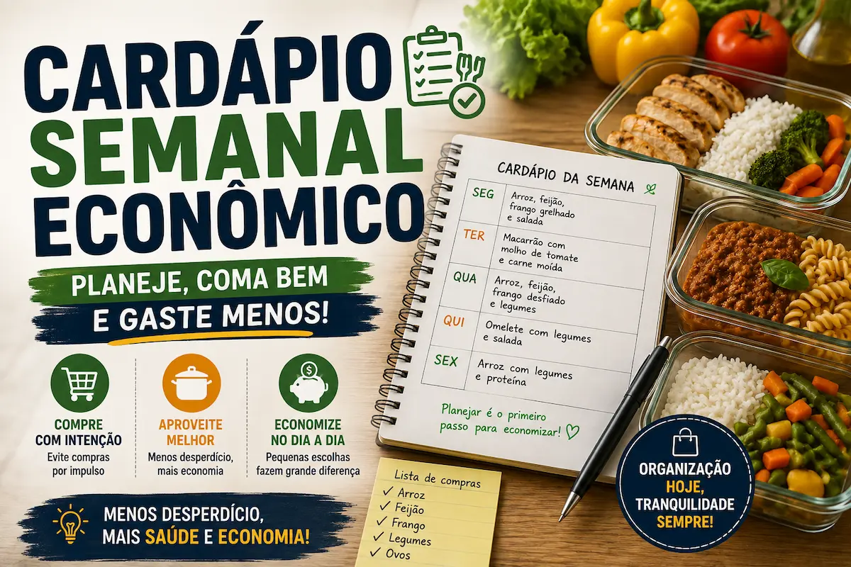 cardápio semanal econômico