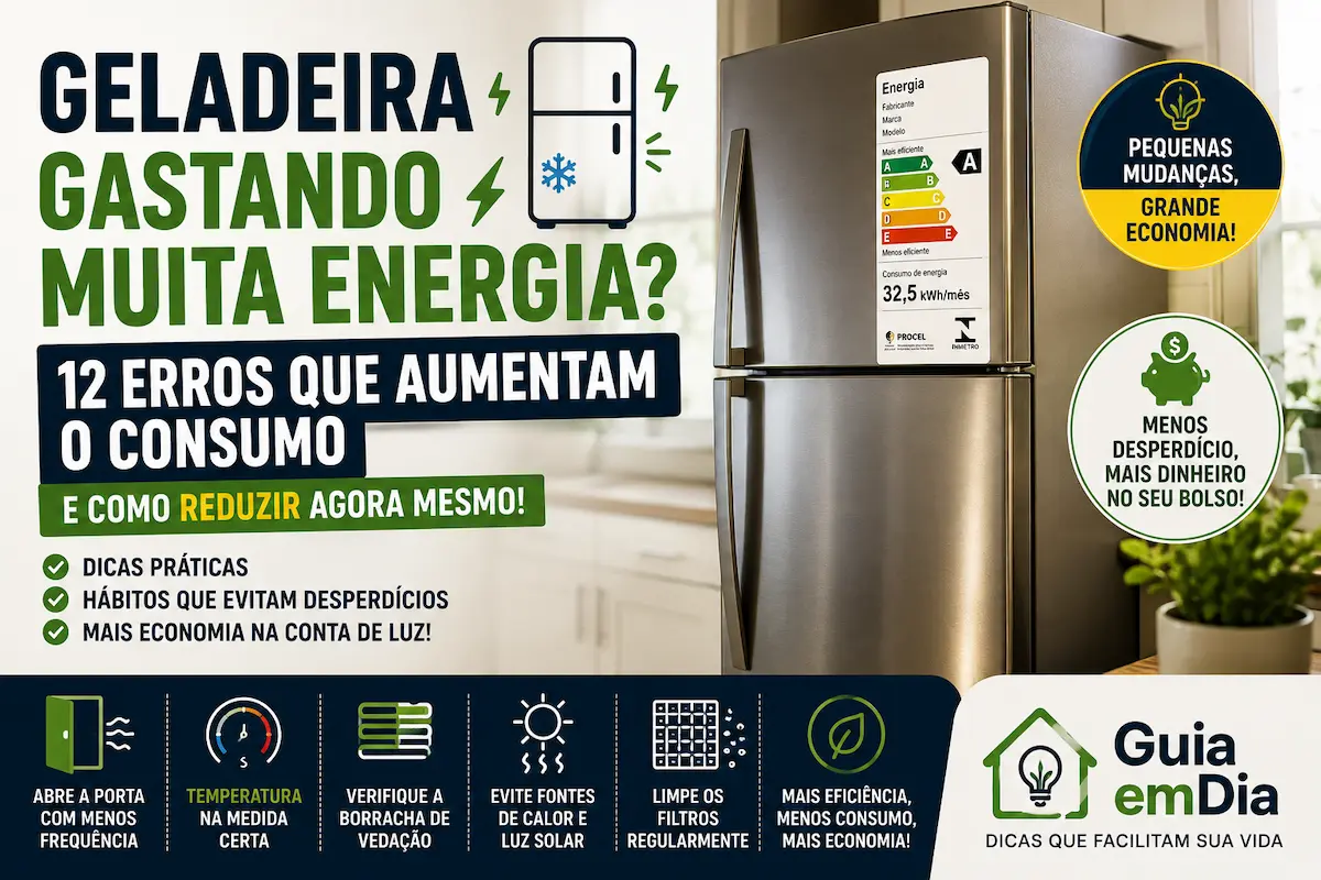 geladeira gastando muita energia