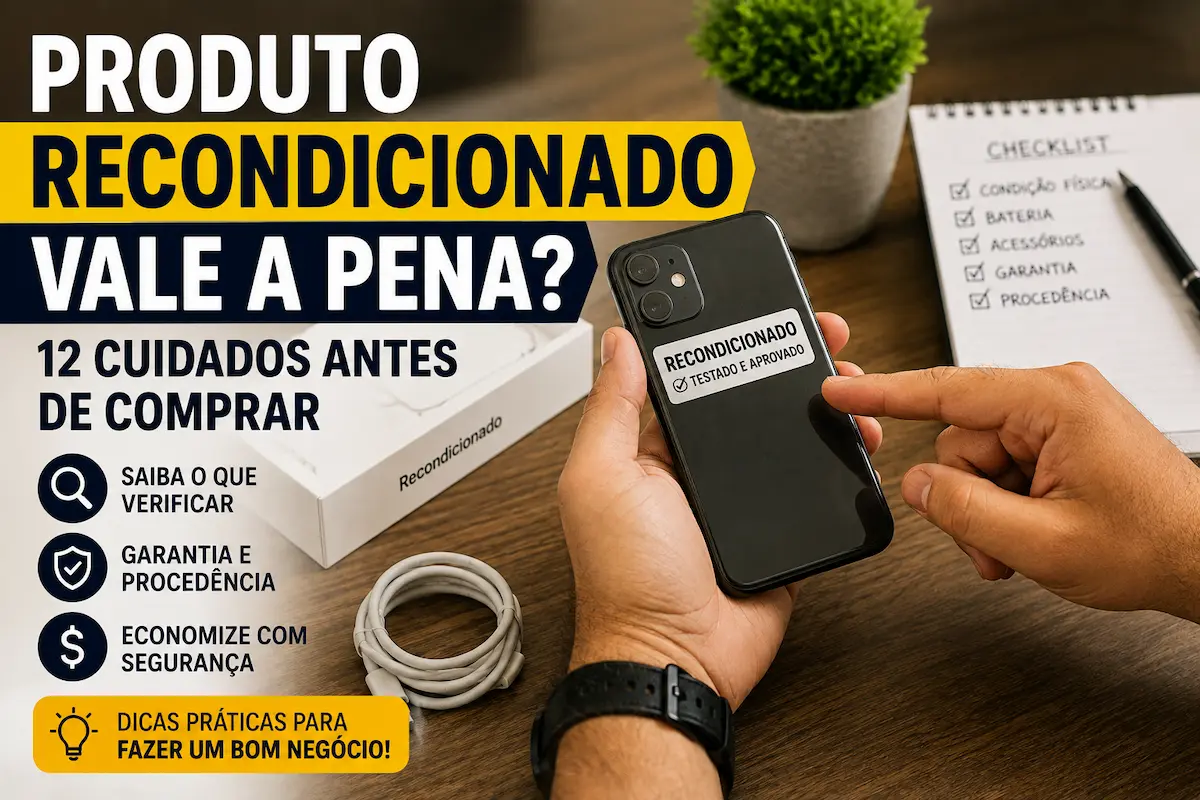 produto recondicionado vale a pena antes de comprar
