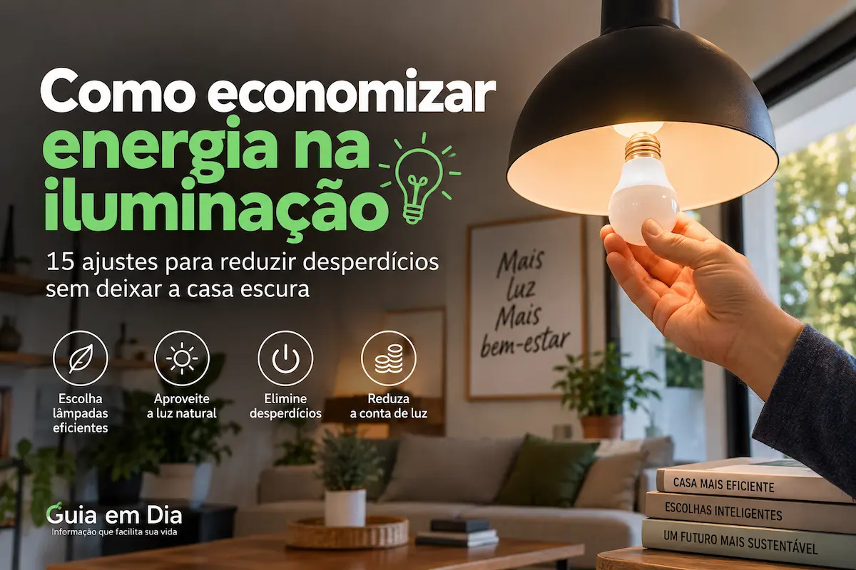 Como economizar energia na iluminação de casa