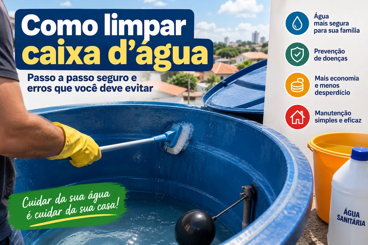 Como limpar caixa d’água corretamente