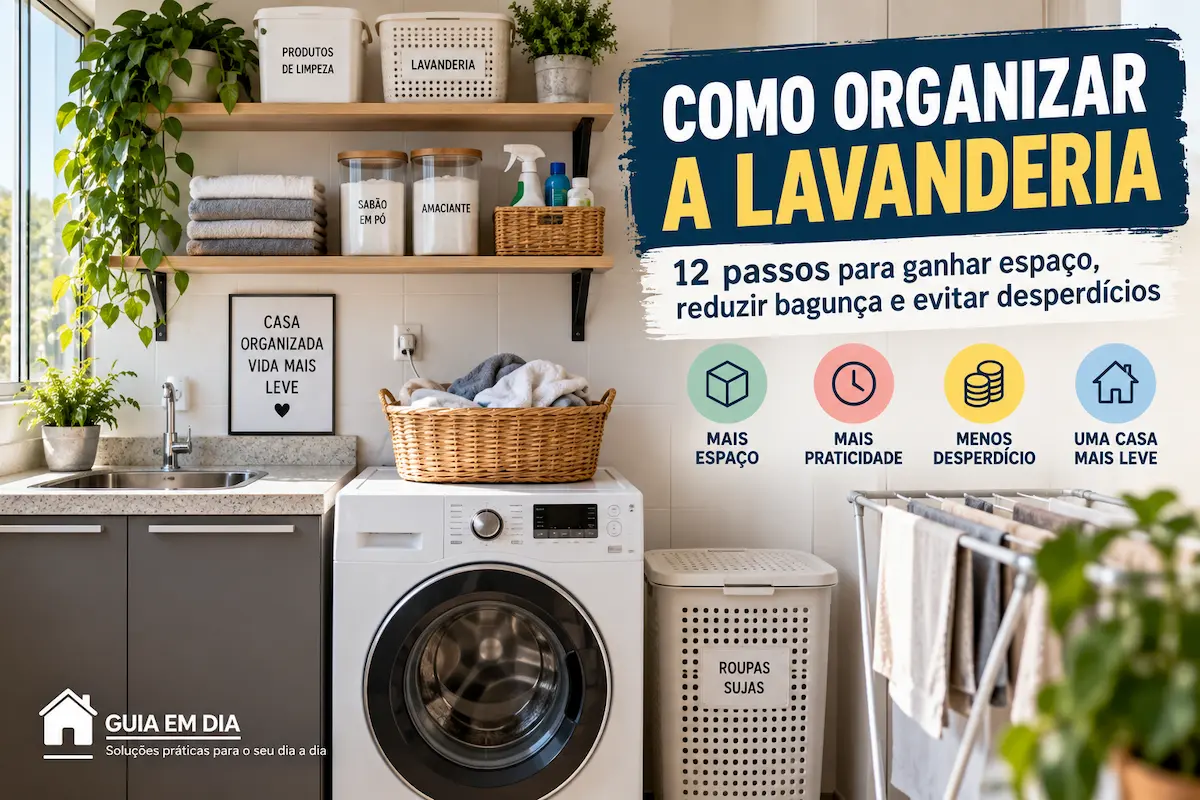 Como organizar a lavanderia de forma prática e funcional