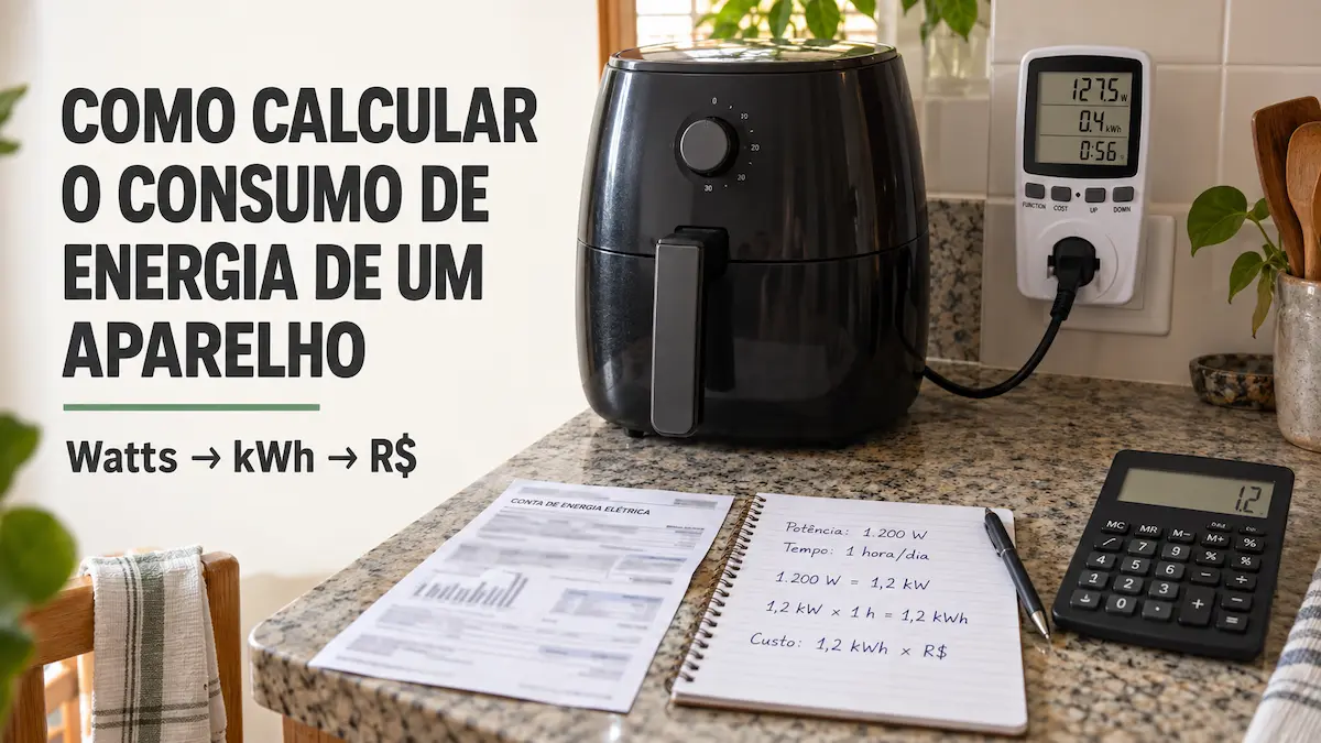 como calcular o consumo de energia de um aparelho