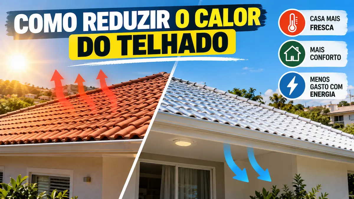 Como reduzir o calor do telhado para deixar a casa mais fresca e economizar energia